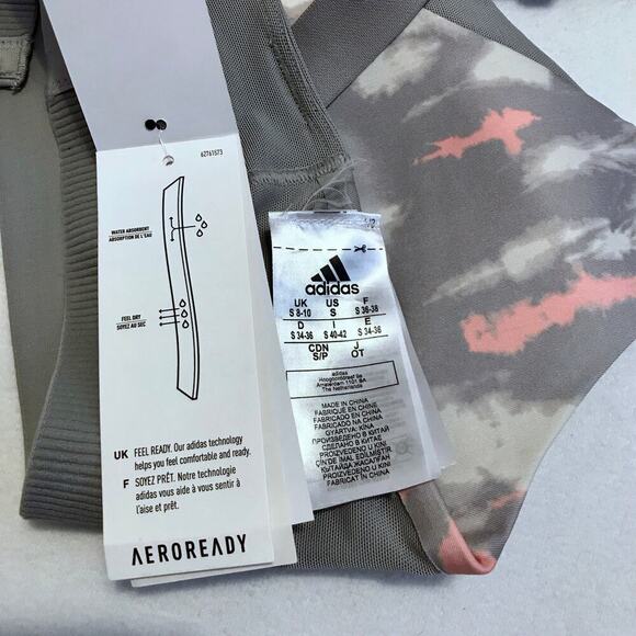 Adidas NWT Aeroready Tye Dye Sports Bra Women S - Picture 13 of 16